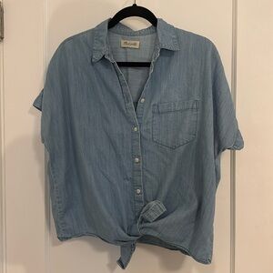 Madewell Jean tie top